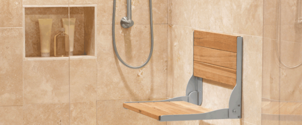 Moen Fold-Down Teak Shower Seat